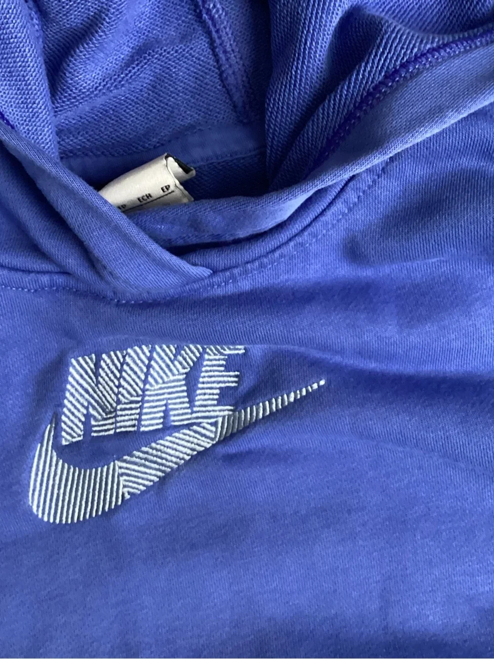 Nike Royal Blue Kids Pullover Hoodie with Logo